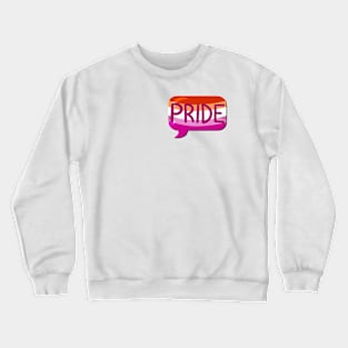 LGBTQ+ Pride Flag Bubble - Lesbian Crewneck Sweatshirt